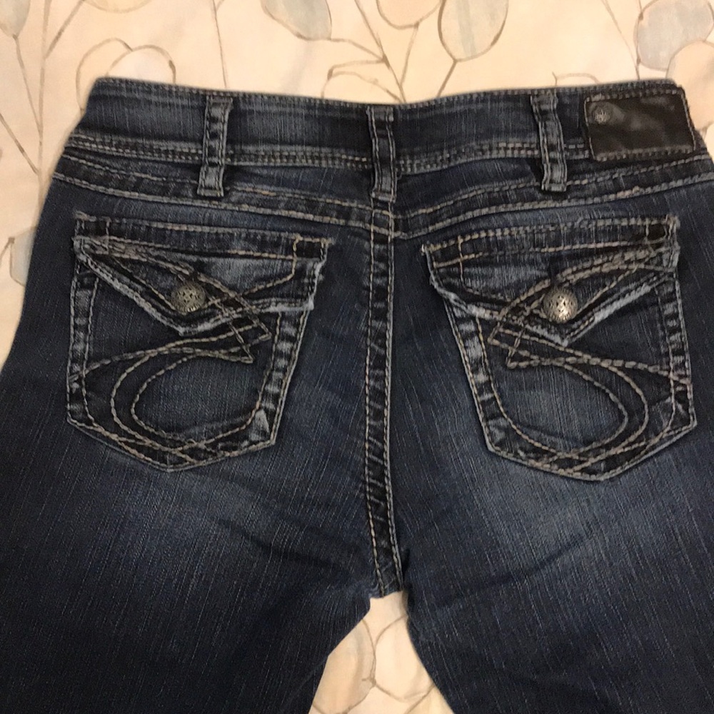 Silver Suki Surplus Bootcut Jeans sz 31, 36 inseam